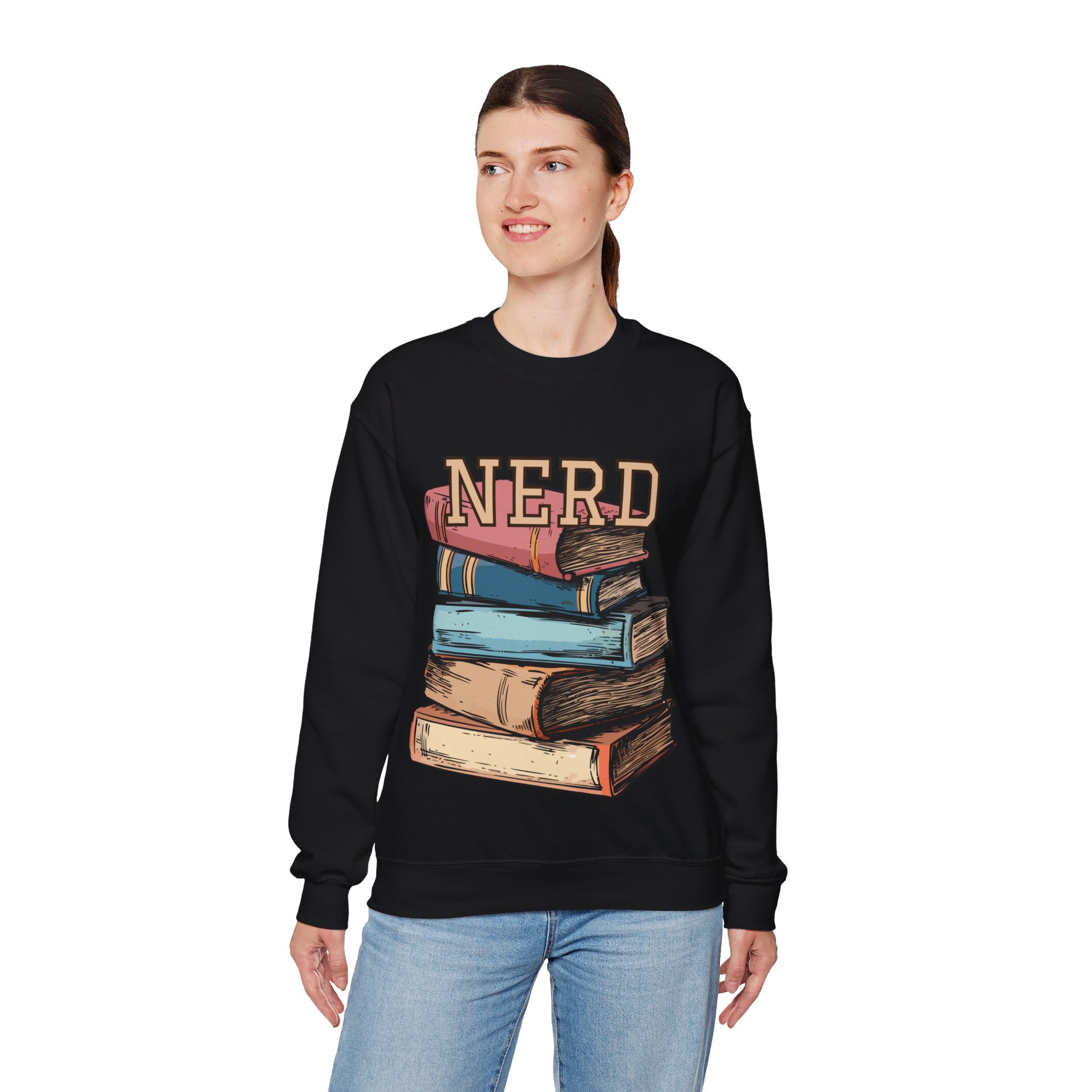 NERD w/books - sweatshirt